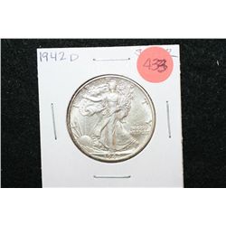 1942-D Walking Liberty Half Dollar