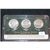 Image 1 : 1979-S, 1980-S & 1999-P US Susan B. Anthony $1 Coin Set; UNC