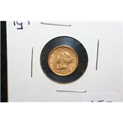 1854 Liberty $1 Gold Coin; Type I