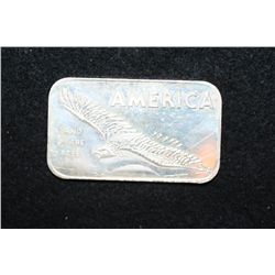 America Land of The Free; American Argent Mint Ltd. Silver Ingot; .999 Fine Silver 1 Oz.