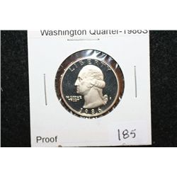 1986-S Washington Quarter; Proof