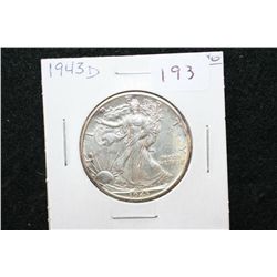 1943-D Walking Liberty Half Dollar