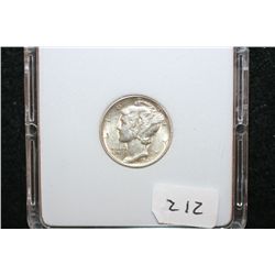 1945-S Mercury Dime; MCPCG Graded MS63