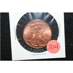 Golden State Mint Copper Round; .999 Fine Copper 1/4 Oz.