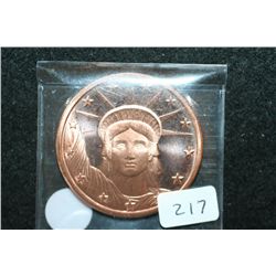 2011 Copper Round; .999 Fine Copper 1 Oz.