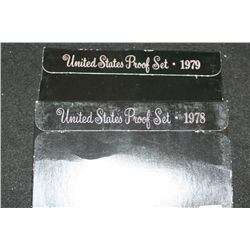1978-S & 1979-S US Mint Proof Set; Lot of 2