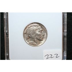 1930 Buffalo Nickel; MCPCG Graded AU50