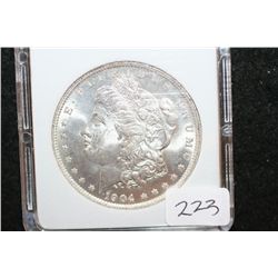 1904-O Silver Morgan $1; MCPCG Graded MS63
