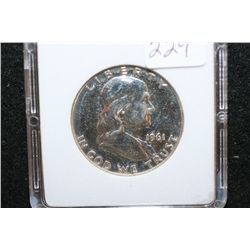 1961 Ben Franklin Half Dollar; MCPCG Graded PF64