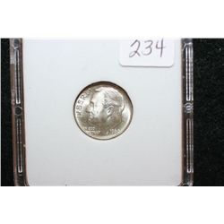 1960-D Roosevelt Dime; MCPCG Graded MS63