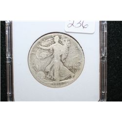 1916-S Walking Liberty Half Dollar; Obverse; MCPCG Graded G3