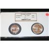 Image 1 : 1986 France $100 Franc; NGC Graded Gem BU & 1986-P Ellis Island Commerative $1 Coin; NGC Graded Gem 