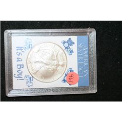 2005 Silver Eagle $1; American Silver Eagle "It's A Boy"