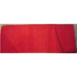2x5 Hand Tuffed Red Hall Runner