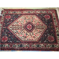 3 1/2 X 5 Hand Knotted Persian Abedeh Rug