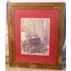 Image 1 : Wood Framed Matted Buckboard
