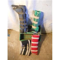 Brush Carrier, Trailering Boots And Cribbing Strap