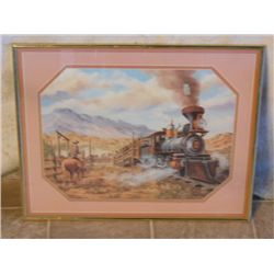 No. 2 Engine Passing The Ranch Print