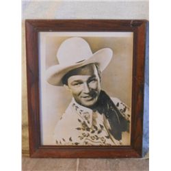 Wood Framed Portrait Shot Of Roy Rogers