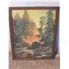 Image 1 : Sunset In The Mountains Framed Picture