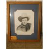 Image 1 : Wood Framed Portrait Of The Young Roy Rogers