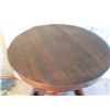 Image 2 : Antique Tractor Wheel Based Oak Round Table