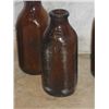 Image 4 : Brown Glass Meadowgold Milk Bottles (7)