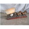 Image 1 : Stagecoach Clock/light On Wood Base