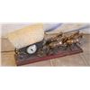 Image 2 : Stagecoach Clock/light On Wood Base