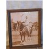 Framed Photograph Of Gene Autry On His Horse