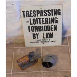 Cow Bell, Loitering Sign, And