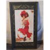 Turn Of The Century Framed Budweiser Girl