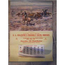 1962 Calendar E.l. Gillespie'e Freindly Excel