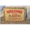 Image 1 : " Welcome To The Ranch Pilgrim!" Wood Sign