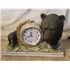 Image 1 : Cast Black Bear Mantle Clock