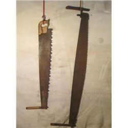 5' & 3 1/2 ' Antique Handsaws