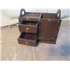 Image 1 : Small Wood 2 Drawer 3 Cubby Box