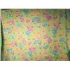 Image 1 : Handmade Pretty Green Quilt With Flowers