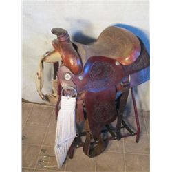 Gorgeous Hand Tooled Leather Saddle