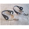 Image 2 : Set Of Black Leather Spurs