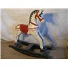 Image 1 : Solid Wood Painted Rocking Horse