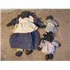 Image 1 : 3 Rare Handmade African American Stuffed Dolls