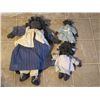 Image 2 : 3 Rare Handmade African American Stuffed Dolls
