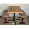 Image 1 : 30" X 2' Table 29" Tall With Floral Patterned