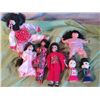 Image 1 : 7 Asian Porcelain, Wood And Plasic Dolls