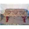 Image 1 : 2 Metal Cushioned Floral Patterned Benches