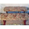 Image 2 : 2 Metal Cushioned Floral Patterned Benches