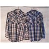 Image 1 : 2 Brand New!! Wrangler Button Down Dress Shirts