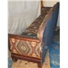 Image 3 : Antique Hard Wood Re-upholstered Couch