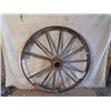 Image 1 : 53" Tall   Antique Wagon Wheel